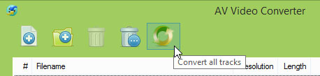 click nút "Convert All track" để bắt đầu tách tiếng từ video ra thành file MP3 