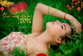 Tự thiết kế lịch 2015 đẹp, file mẫu Photoshop