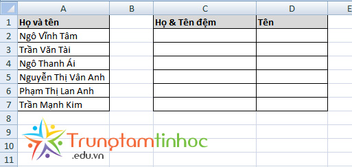 tach-ho-va-ten-trong-excel