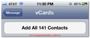 Chép Danh bạ (Contacts) từ Nokia vào Iphone