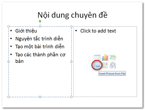 Chèn hình ảnh -  Insert Picture from File