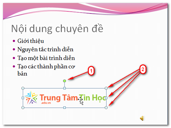 Di chuyển, xoay, kéo tăng kích thước hình