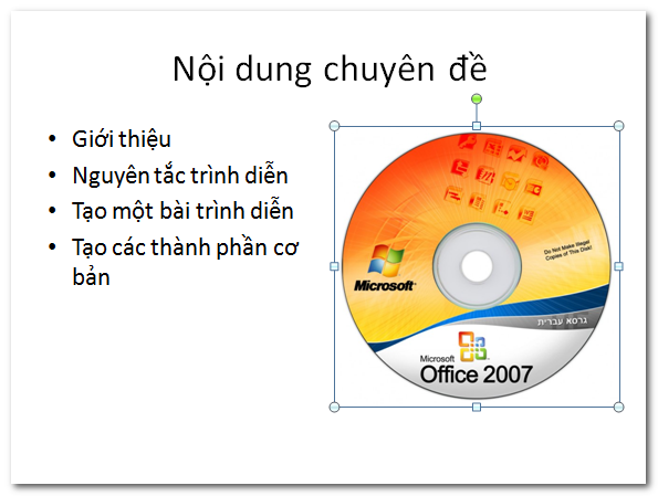 Hình chèn vào slide