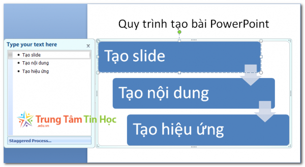 Nhập nội dung cho các hộp văn bản