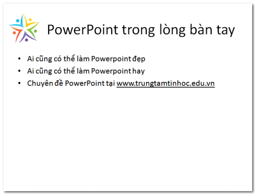 Chọn slide cần áp dụng hiệu ứng cho PowerPoint