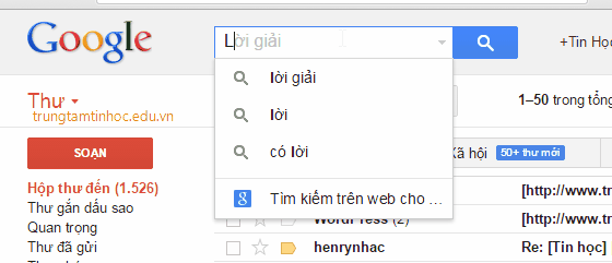 Tìm và xóa email có dung lượng lớn trong Gmail