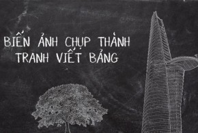 Biến ảnh chụp thành tranh vẽ phấn