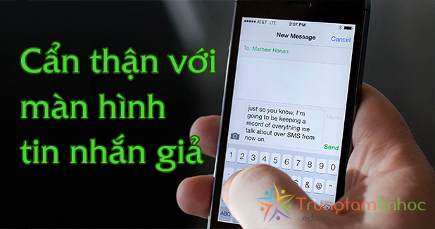 Làm giả tin nhắn chụp màn hình iPhone dễ không