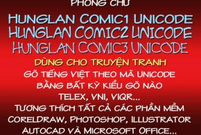 Font Chữ Unicode cho Truyện tranh – Tác giả Hùng Lân