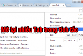 Cách mở lại tất cả các tab đã mở từ lần trước trong Chrome