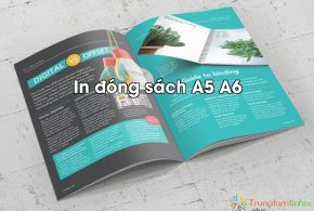 Cách in sách gấp khổ A5/A6 2 mặt tự động