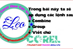 Vẽ logo chữ trong Corel