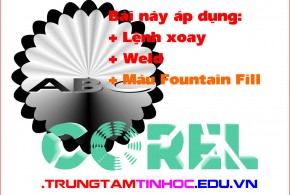 Áp dụng màu Fauntain Fill trong Corel