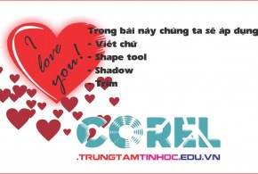 vẽ trái tim trong Corel